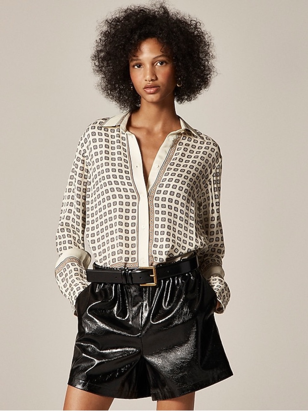 NWT Jules classic-fit shirt in foulard print - Size 2 - Picture 3 of 16